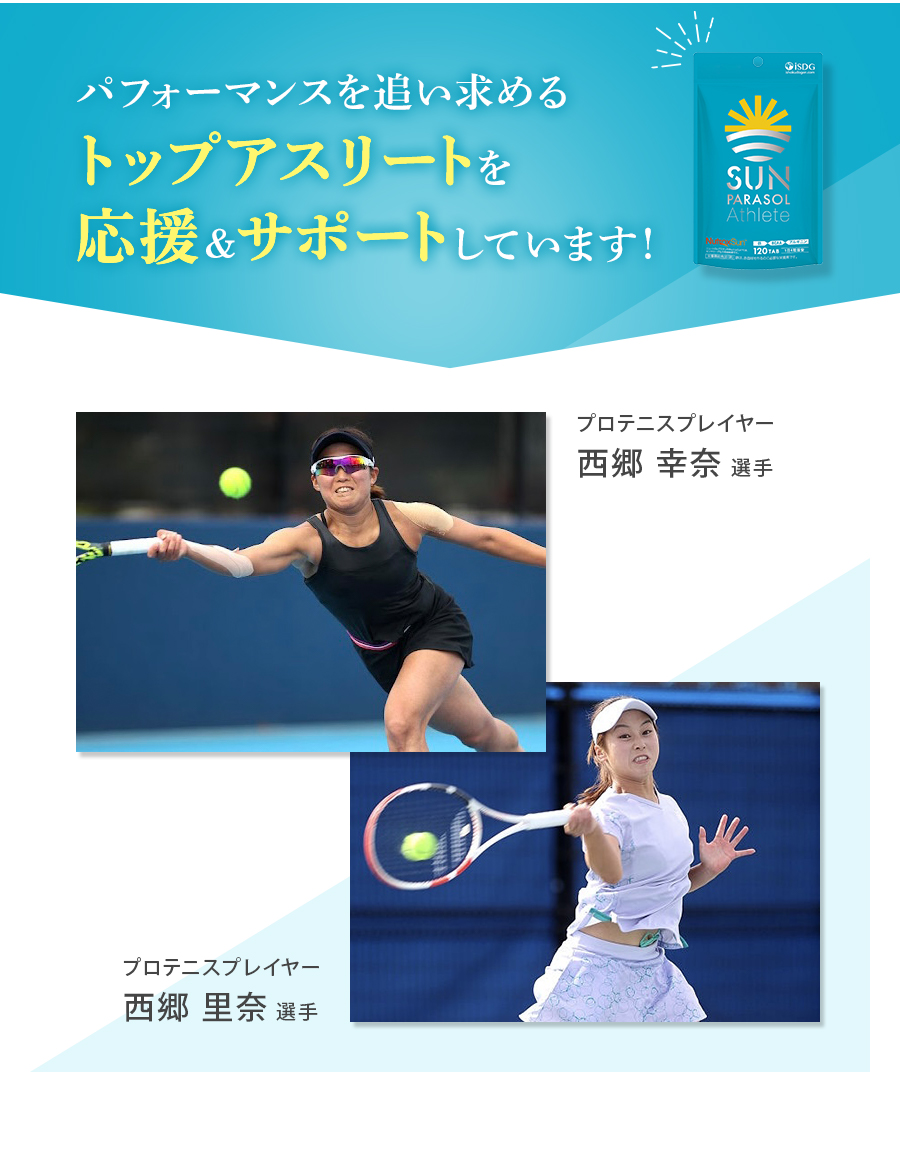 パフォーマンスを追い求めるトップアスリートを応援&サポートしています!