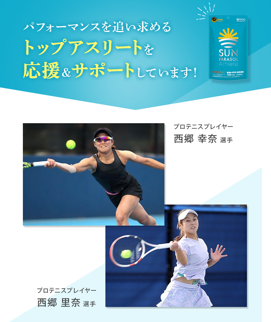 パフォーマンスを追い求めるトップアスリートを応援＆サポートしています！